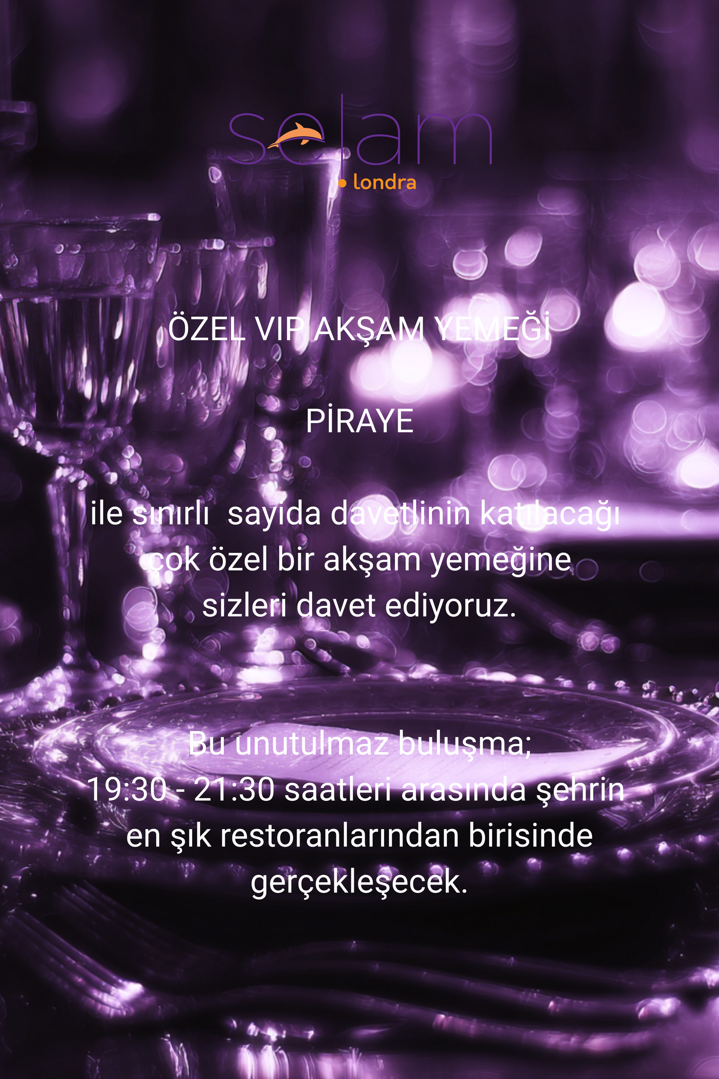 Özel VIP Akşam Yemeği